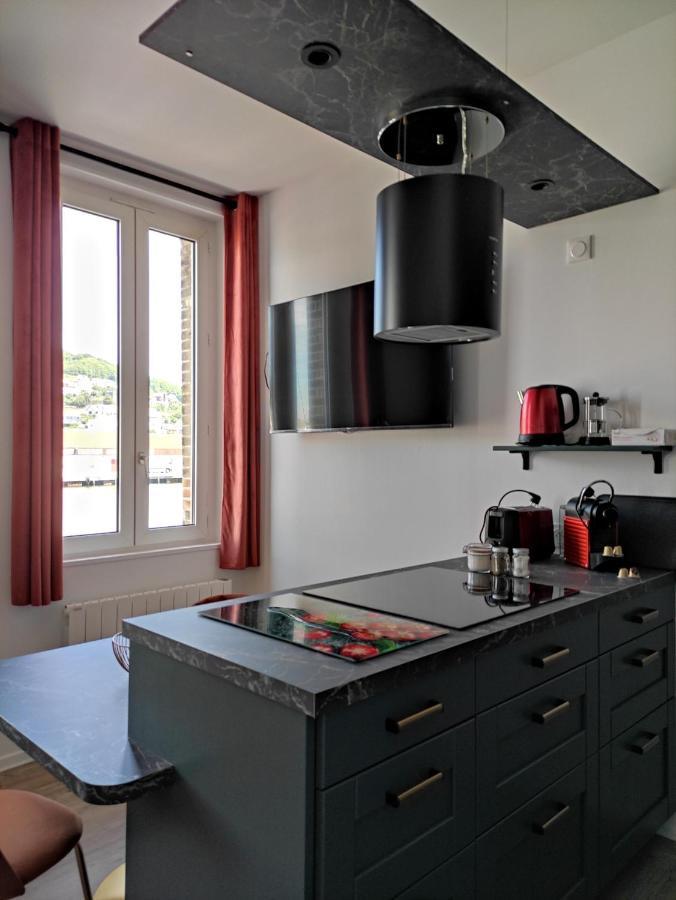 Le Reflet Des Voiles Face Au Port De Fecamp Apartment Exterior photo